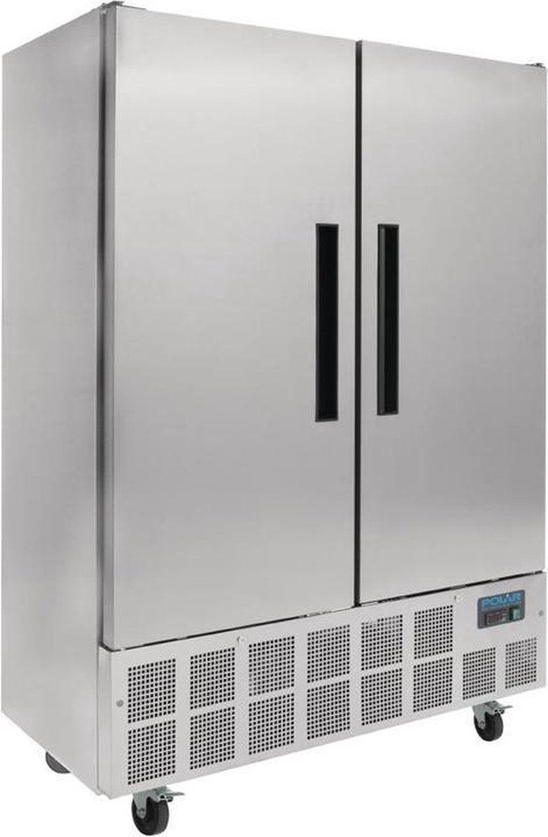 Polar 2-deurs slimline RVS koeling 960ltr
