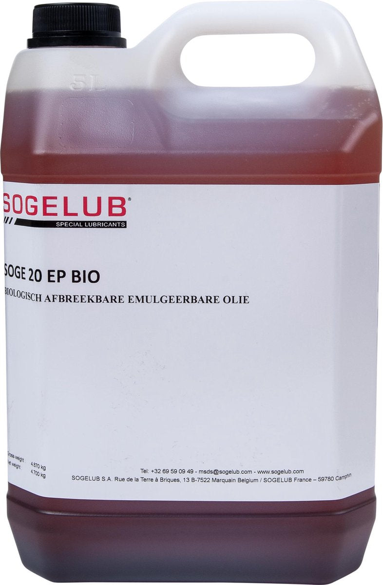 Biologisch afbreekbare emulgeerbare olie