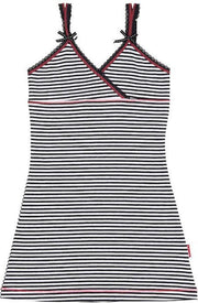 Claesen's Meisjes Nachtjurk - Navy/White Stripes - Maat 164-170
