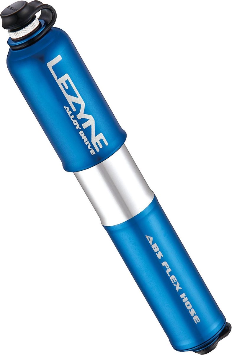 Lezyne Alloy Drive Medium - Minipomp - Aluminium - Presta/Schrader Ventiel - Blauw