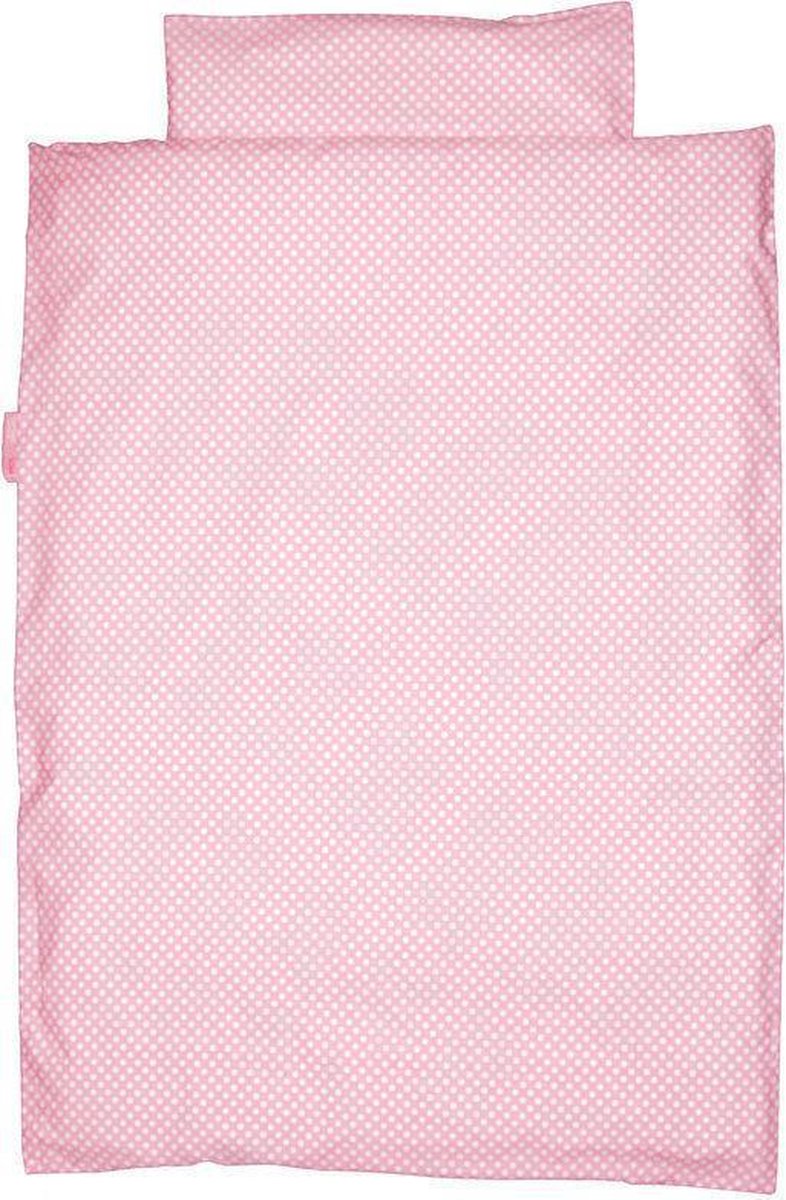 Taftan - Dekbedovertrek polkadots - 100 x 135 cm - roze
