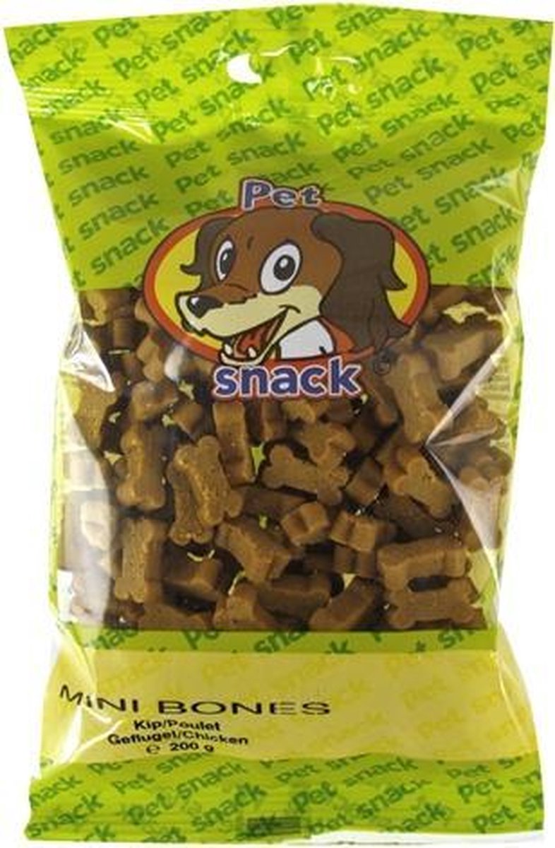 Petsnack kipbotjes - 200 gr - 14 stuks