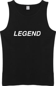 Zwarte Tanktop sportshirt Size XXL met Witte tekst “ Legend “