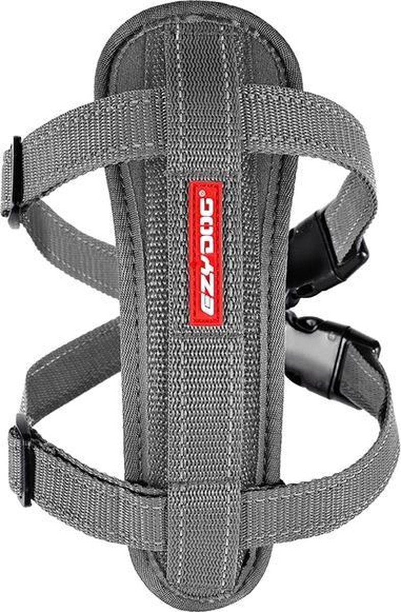 EzyDog Chest Plate - Hondentuig - M - Grijs
