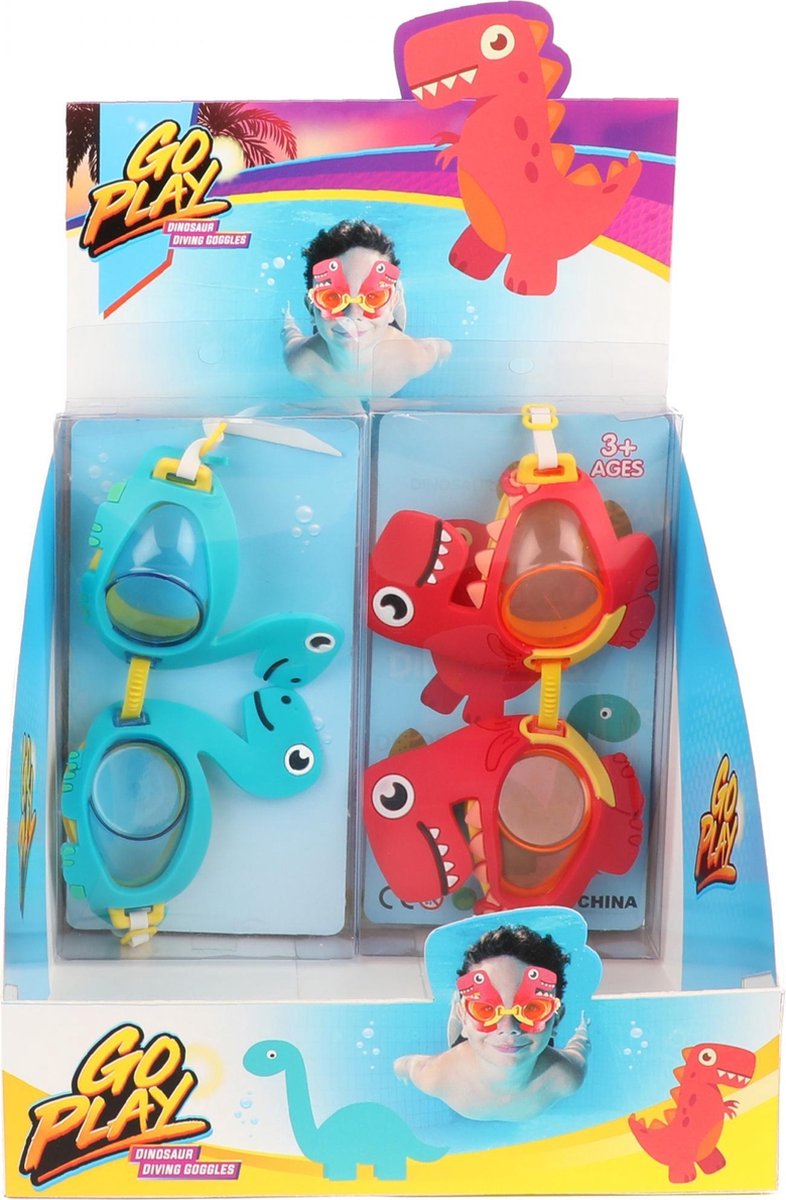 Duikbril Go Play Dinosaurus Blauw