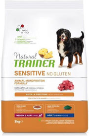 3 kg Natural trainer dog adult medium / maxi sensitive lamb hondenvoer