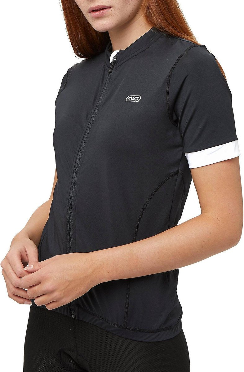 Inq Rail Fietsshirt / Wielershirt Korte Mouw Zwart Dames