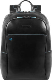 Piquadro Blue Square Computer Backpack with iPad Compartment black