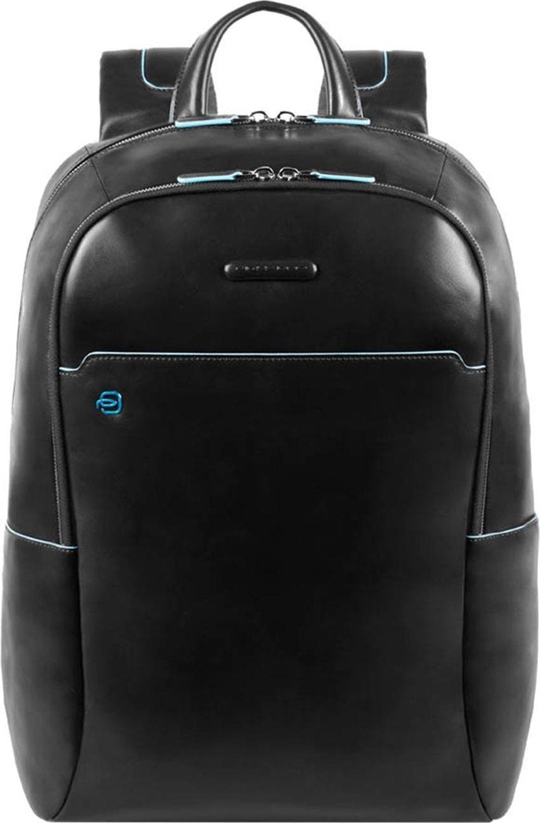 Piquadro Blue Square Computer Backpack with iPad Compartment black