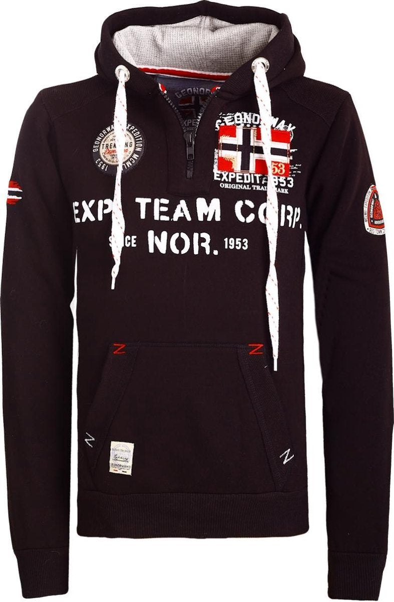 Geographical Norway Hoodie Capuchon Zwart Goptaine - 3XL
