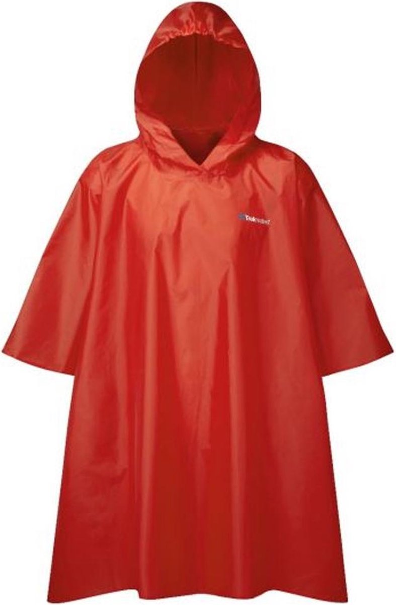 Trekmates Essential Rood Poncho Uniseks