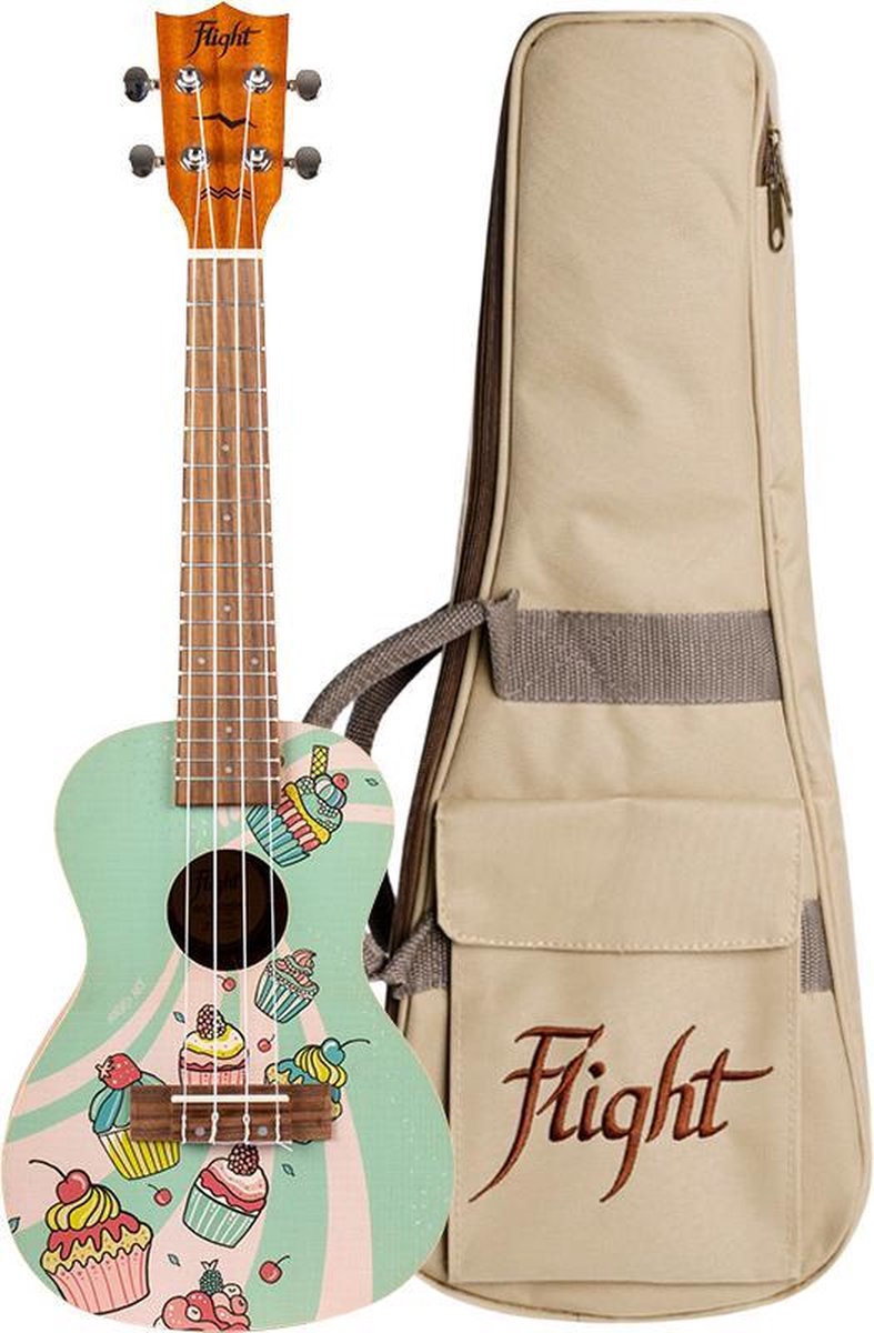 Flight Concert Ukelele - Art Series - Cupcake