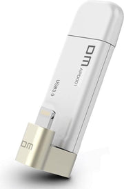 LUXWALLET DM AP1 USB Stick - Externe Opslag met Lightning Adapter Connector - Memory Stick [Apple MFi gecertificeerd] – 128GB