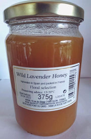 Honing wilde lavendel vloeibaar honingpot met honinglepel