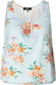 ES&SY Uneyse Top - Light Blue/Multi-Col - maat 44