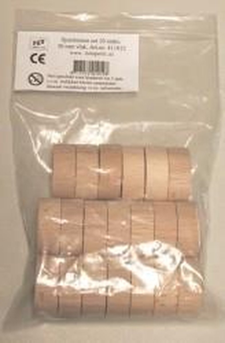 Hot games Sjoelstenen set klein 30mm 20 stuks