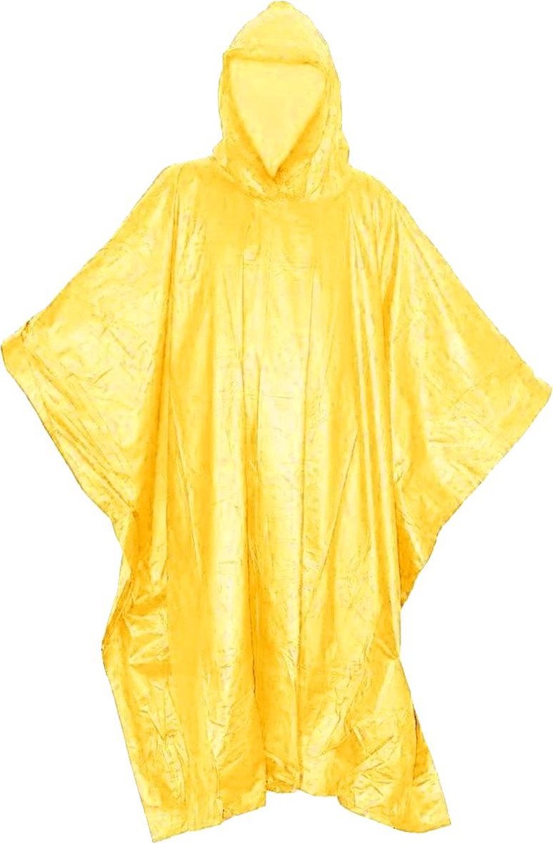 Regenponcho Met Capuchon Unisex Geel One Size