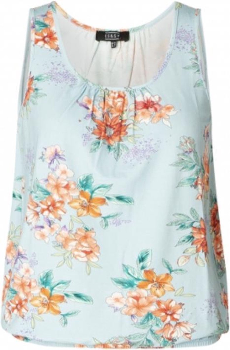 ES&SY Uneyse Top - Light Blue/Multi-Col - maat 46