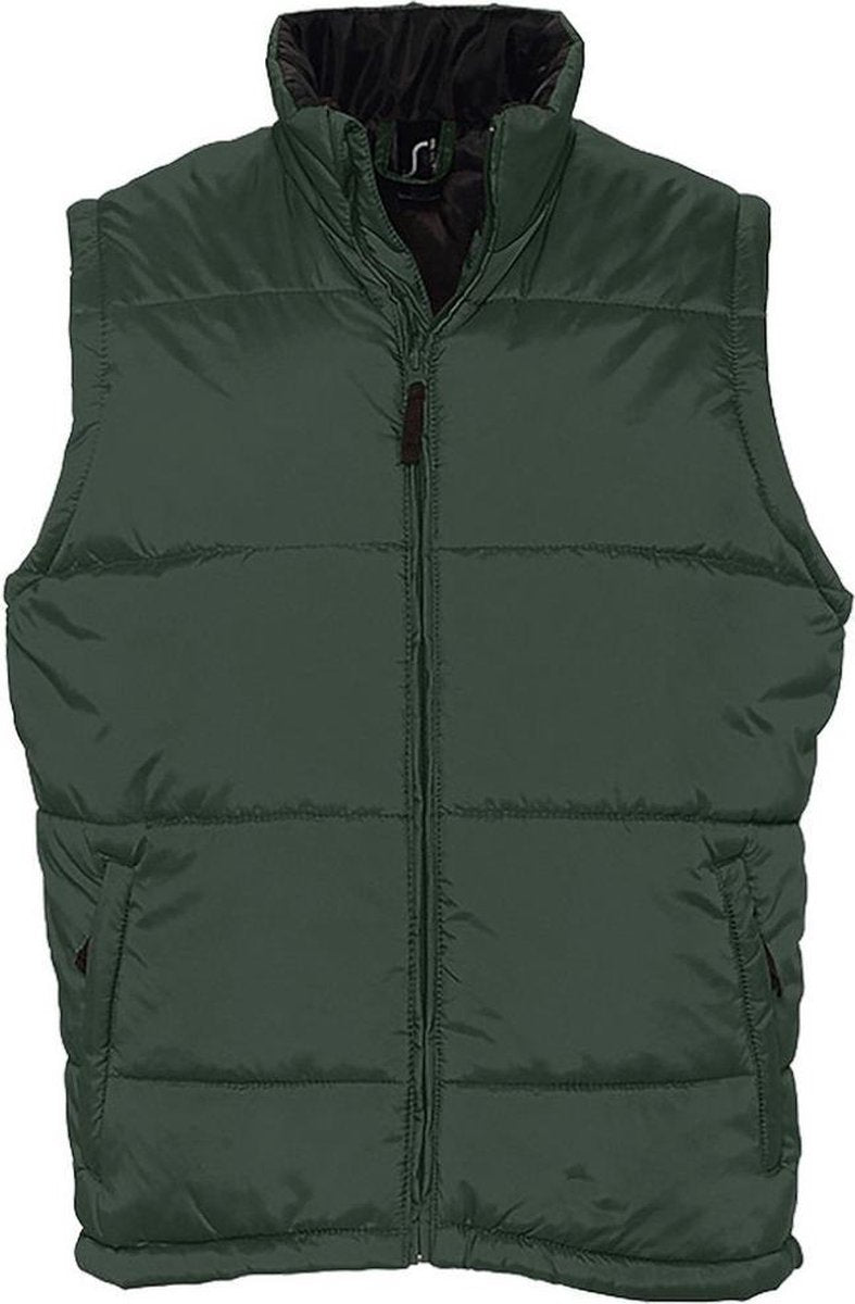 SOLS Warm Unisex Gewatteerd Bodywarmer Jasje (Bosgroen)