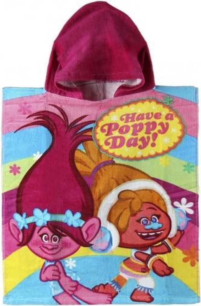 Trolls Poppy badcape voor kinderen