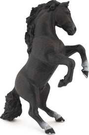 Papo Black reared up horse