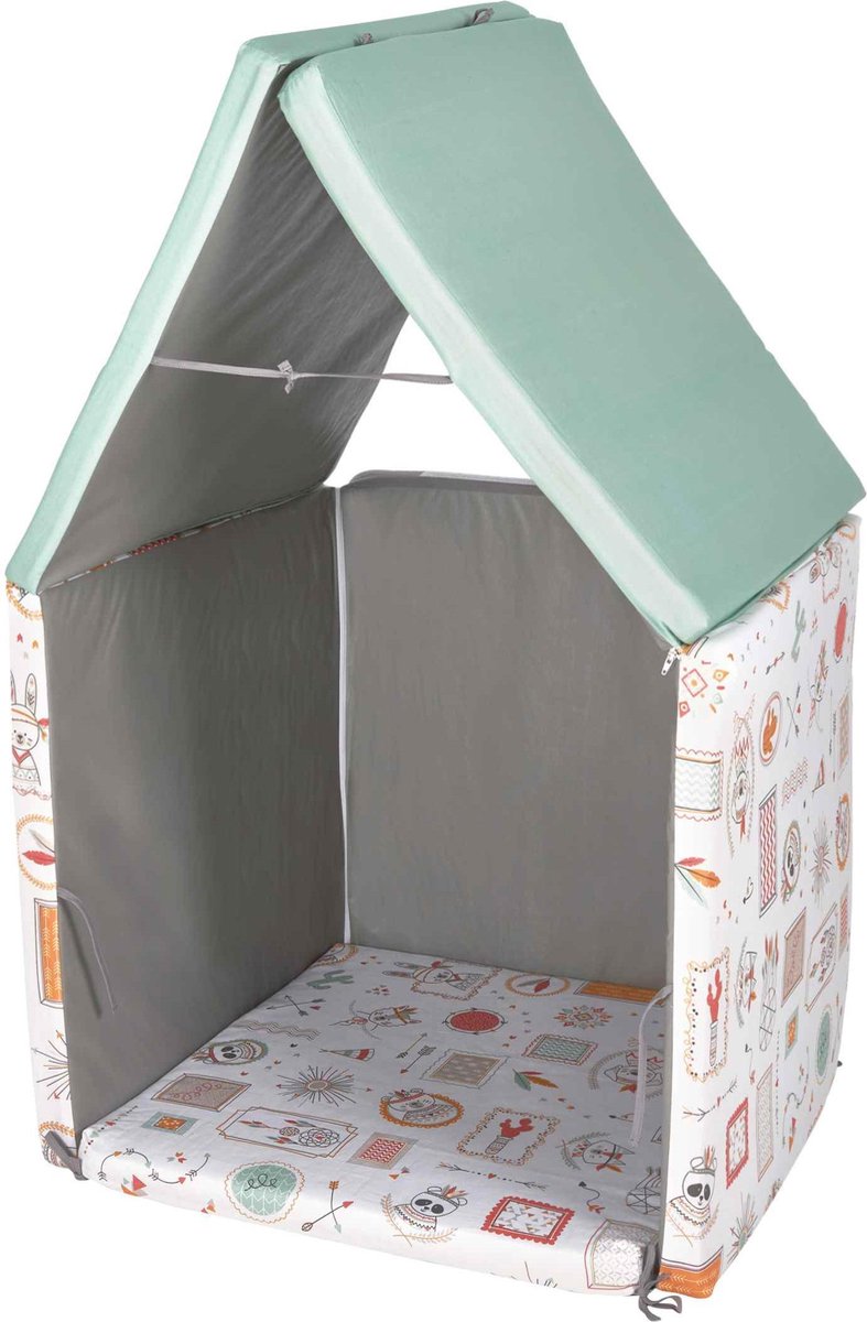 Tineo - Maxi multifunctioneel motoriek tapijt voor baby "Indian Spirit" - 5 in 1