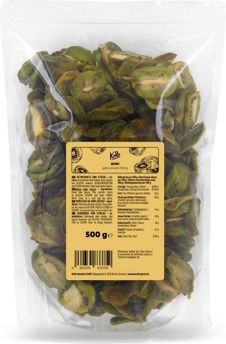 KoRo | Gedroogde kiwi | 500 g