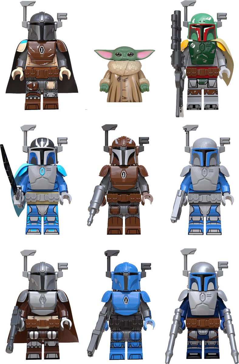 Megabricks space rangers - speelgoed battle pack the galaxy wars mandalorian - alternatief voor lego