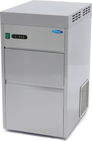 Crushed Ice Machine - 50 kg per 24 uur - 10 kg opslag - RVS - Inbouwmodel - Waterklep - Watergekoeld - Horeca Schilferijsmachine - Schaafijs - Maxima