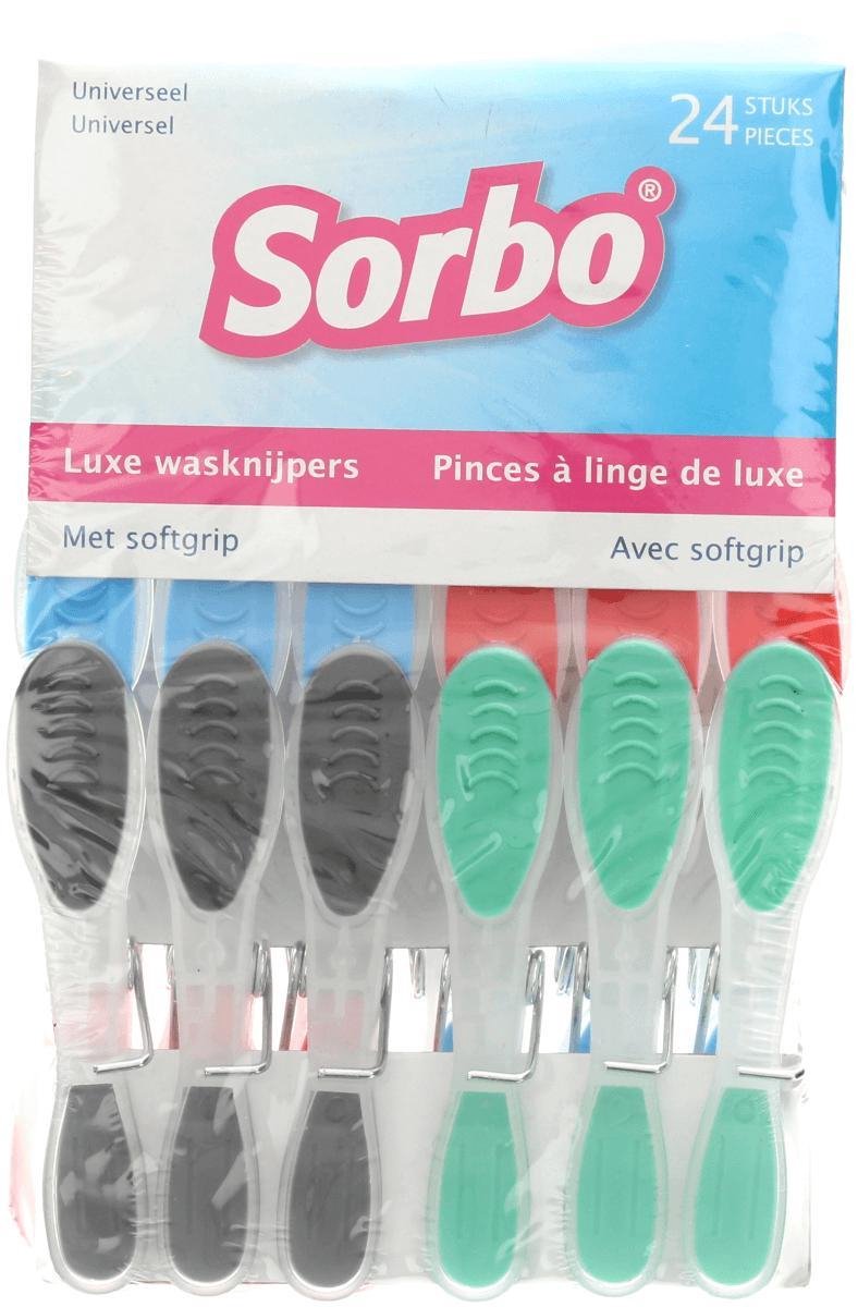 Sorbo Wasknijpers - 24 stuks - Softgrip