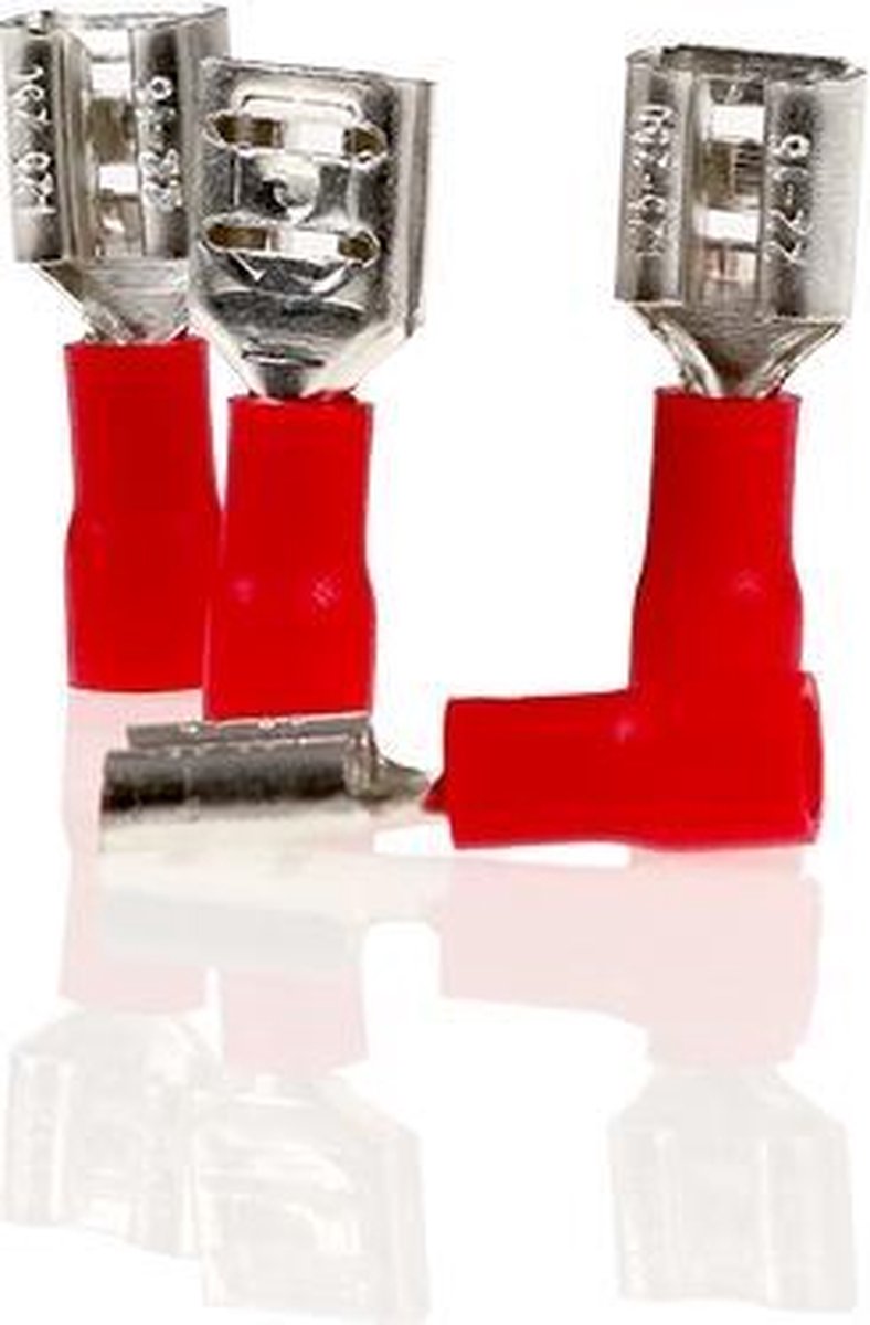Alca Kabelschoentjes  - Rood - Vlaksteker huls 6