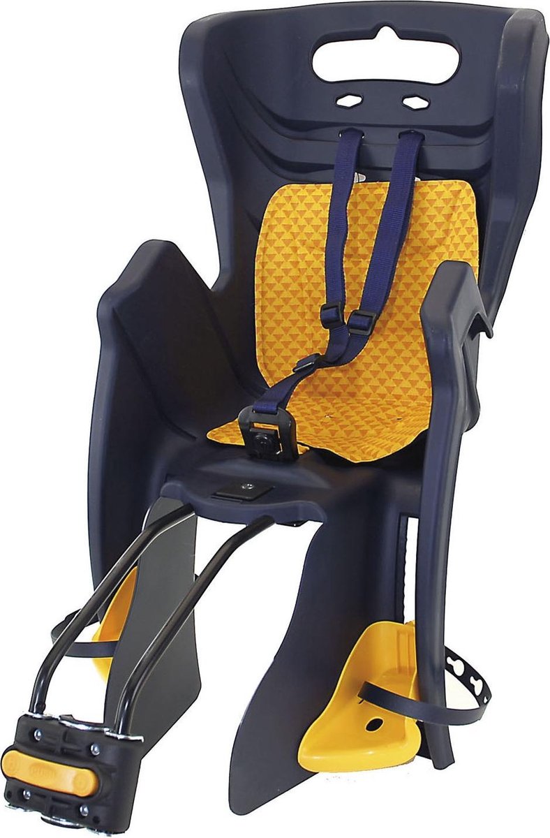 Bellelli Fietszitje Achter Little Duck Donkerblauw/geel