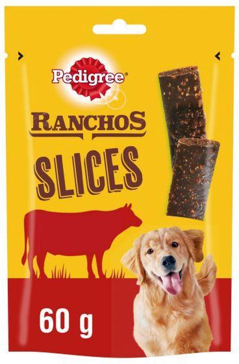 Pedigree Ranchos Slices Hondensnack 60 g