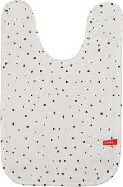 Pericles Slabbetje Spots Large Bamboo 45 Cm Wit/zwart
