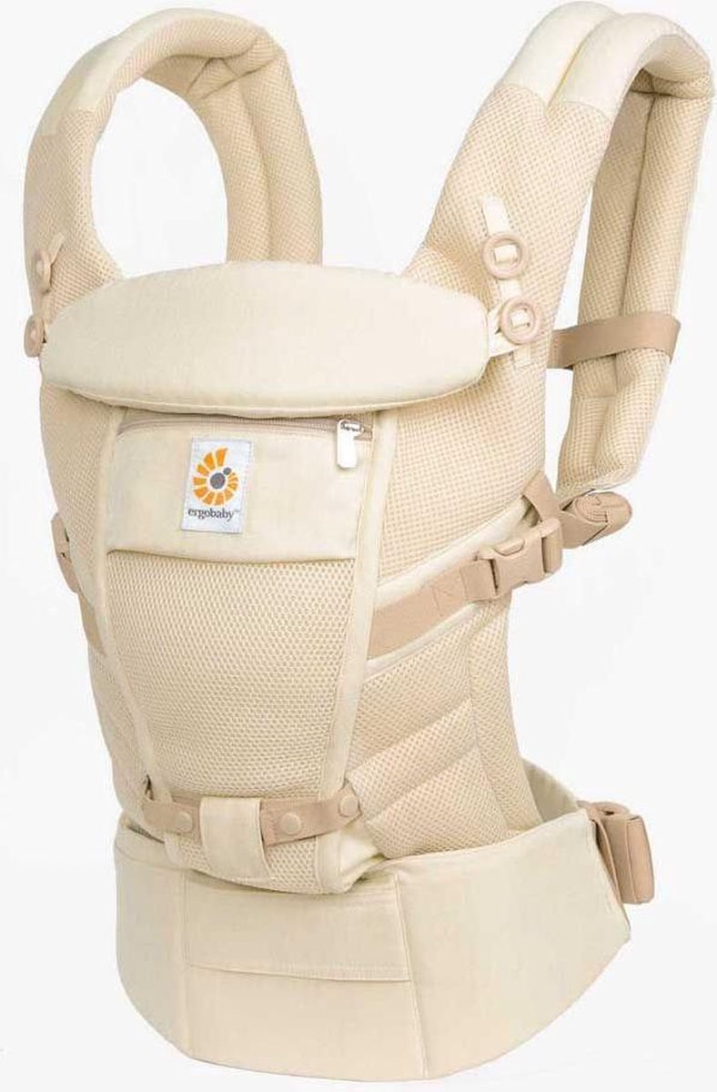 Ergobaby Baby Draagzak Adapt Cool Naturel Weave - ergonomische draagzak vanaf geboorte