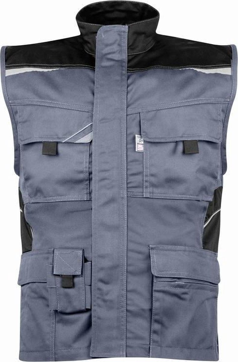 Bodywarmer werkvest heren grijs/zwart maat M