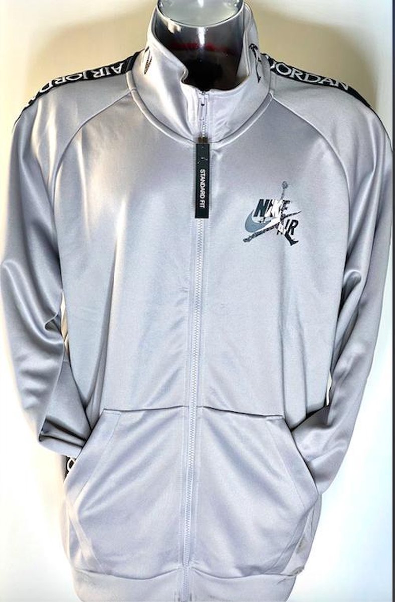 Air Jordan Jumpman Warm Up Jacket (Grijs/Zwart) - Maat M