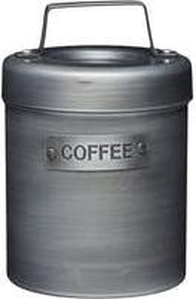 Voorraadbus Koffie Industrieel. 10 x H 17 cm. Inhoud 1 Ltr.