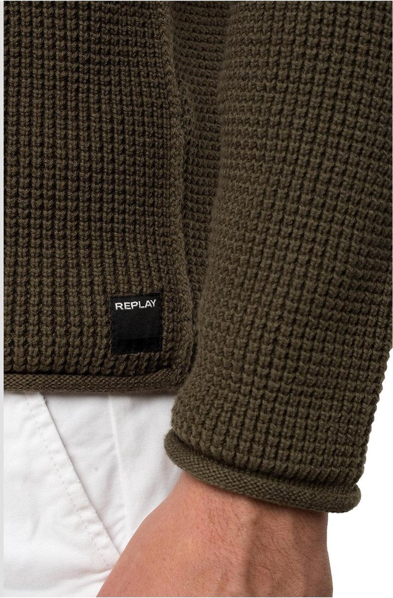 Replay Hyperflex Knitwear Army Green