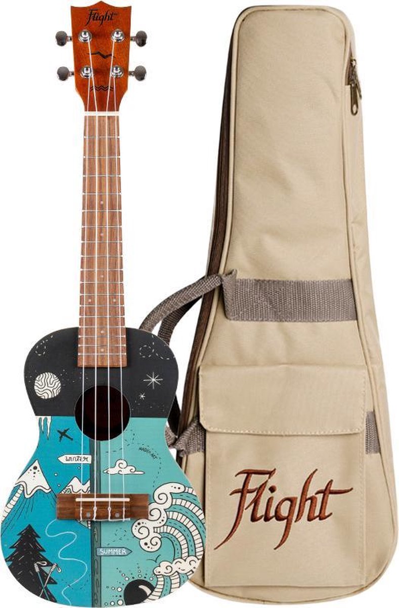 Flight Concert Ukelele Two Seasons - Art Series