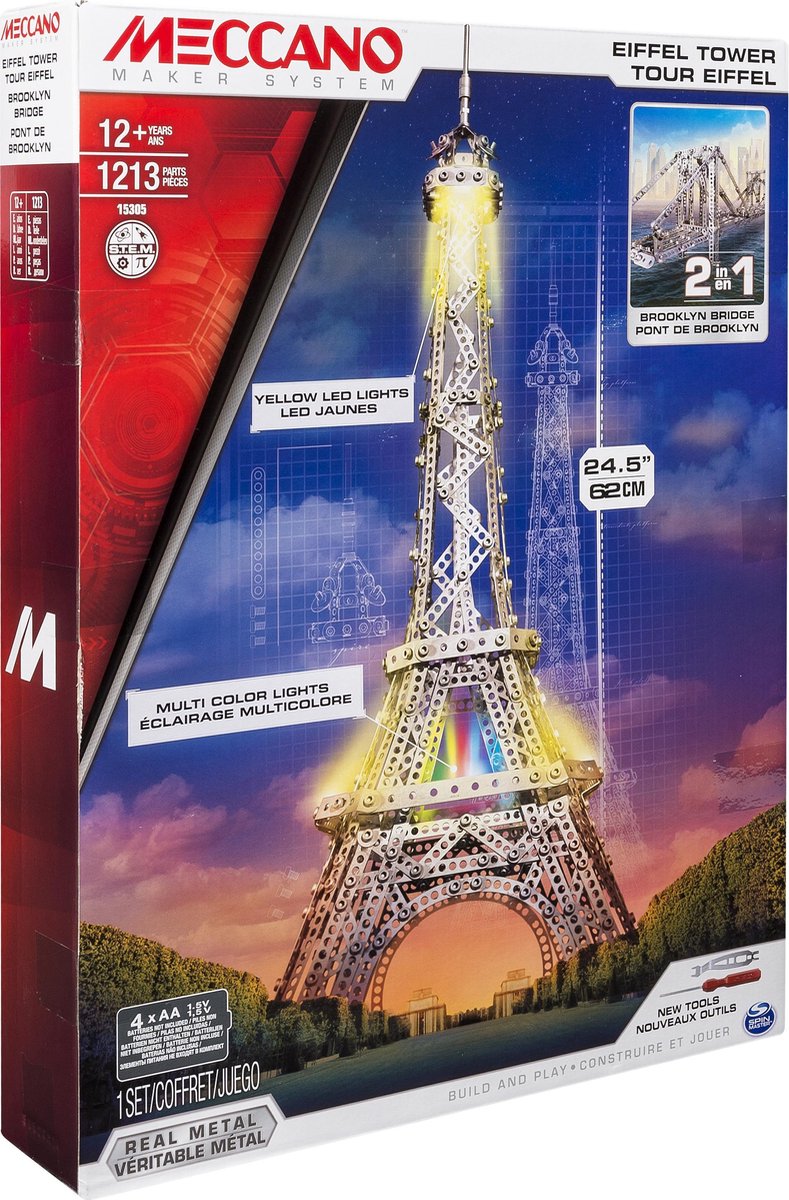 Meccano 2-in-1 Eiffeltoren - Bouwset