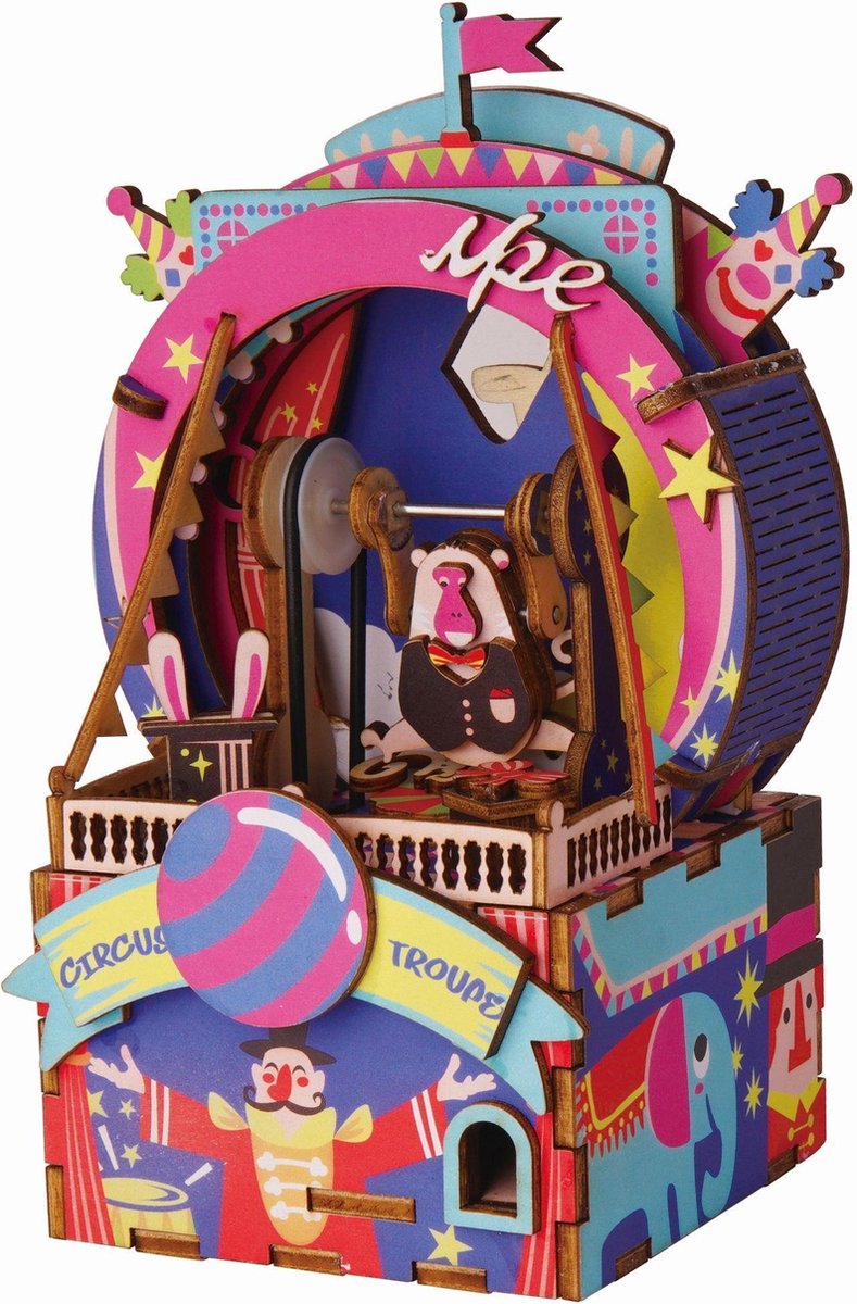 Robotime Attractiepark AMD41 - Houten Modelbouw - Muziekdoos - DIY