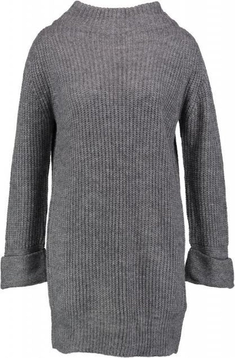 Garcia lange grijze relaxed fit jurk trui 3/4 mouw Maat - M