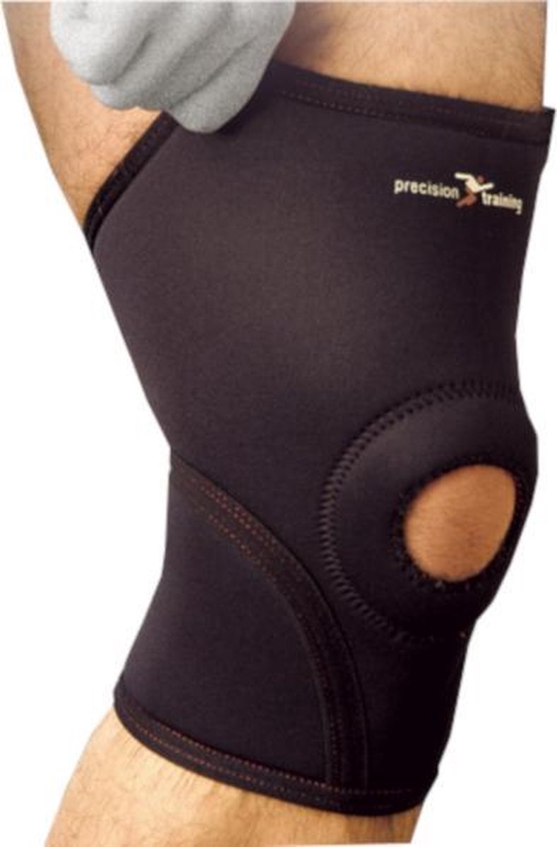 Precision Kniebandage Vrije-ondersteuning Neopreen Zwart Maat M