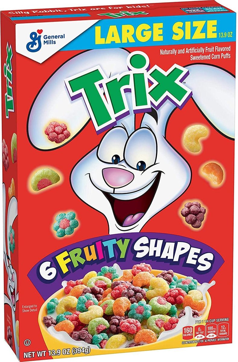 General Mills Trix Cereal  13.9 oz / 394 gr