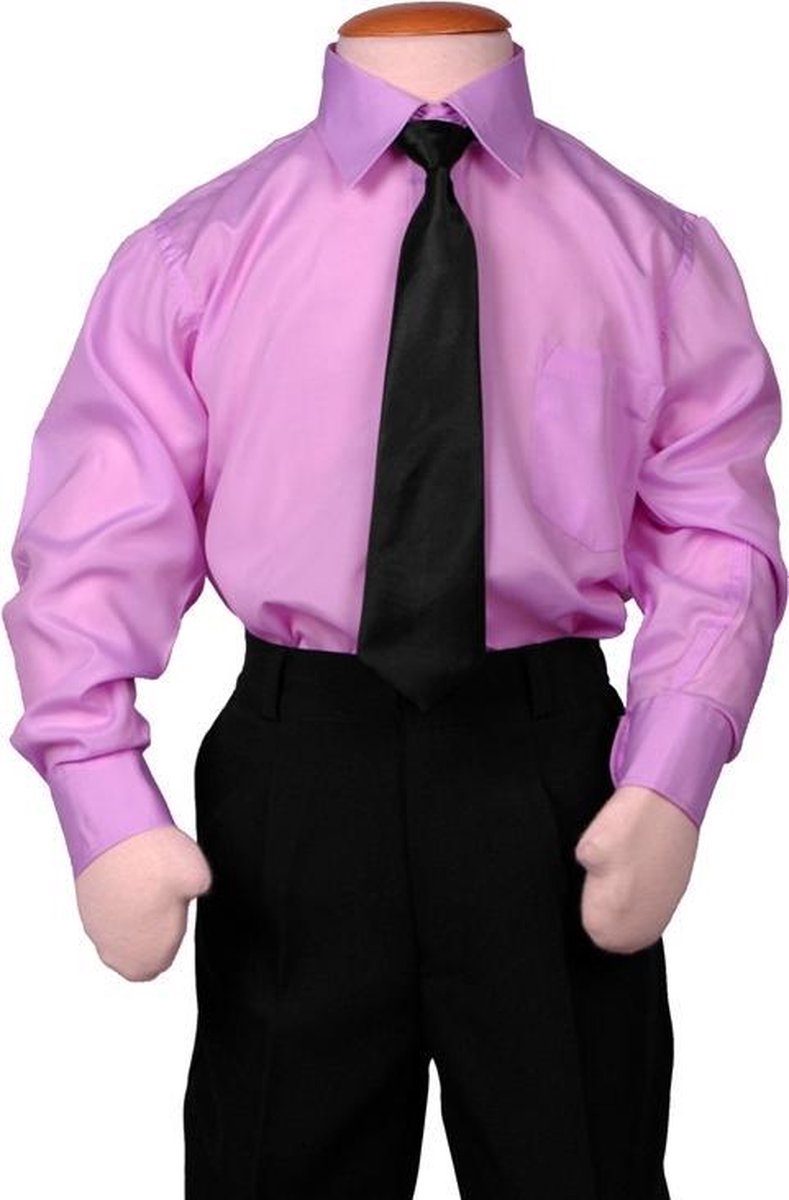 Kinderoverhemd lila-158/164