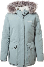 Craghoppers Outdoorjas Stormy Sea Dames Polykatoen Blauw Maat 46