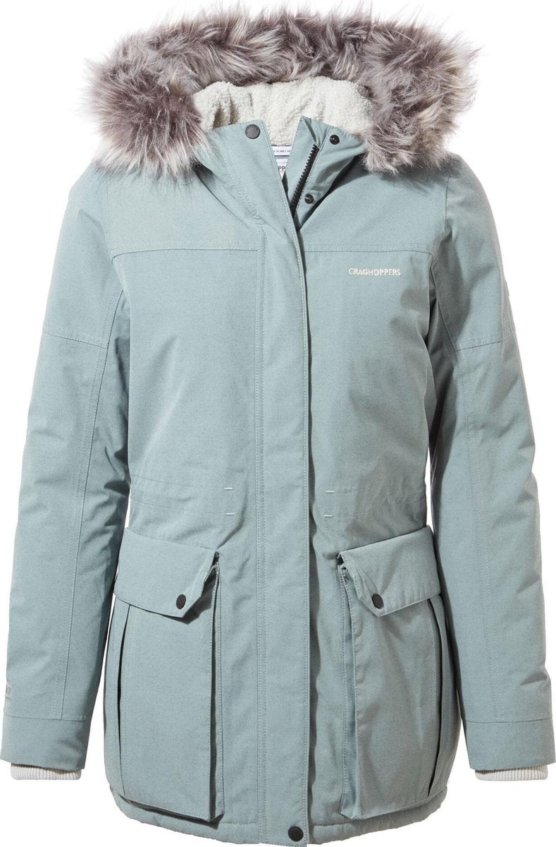 Craghoppers Outdoorjas Stormy Sea Dames Polykatoen Blauw Maat 46