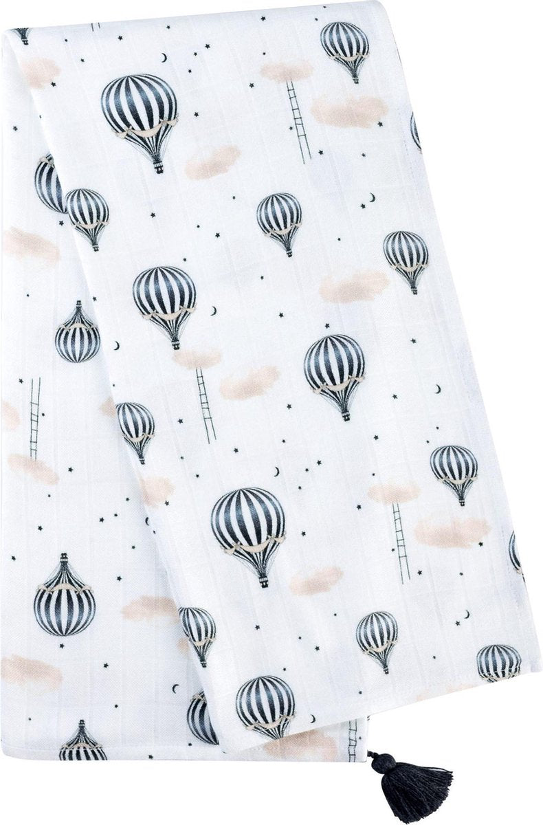 MyHummy® Bamboe Swaddle Deken - Ballonnen - 100/100