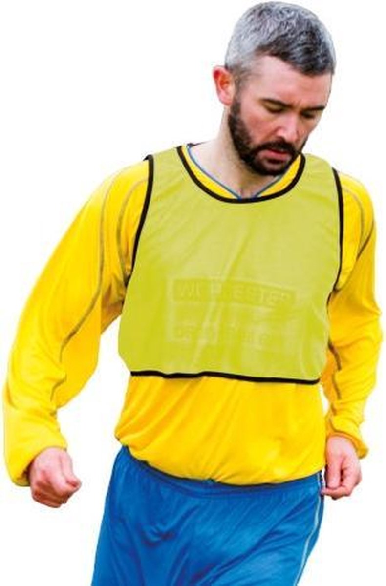 Precision Trainingshesje Pro Training Bib Polyester Geel Mt S
